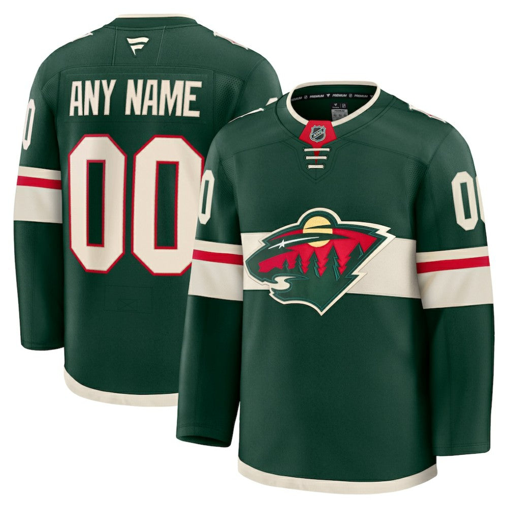 Minnesota Wild Fanatics Home Premium Custom Jersey For Sale