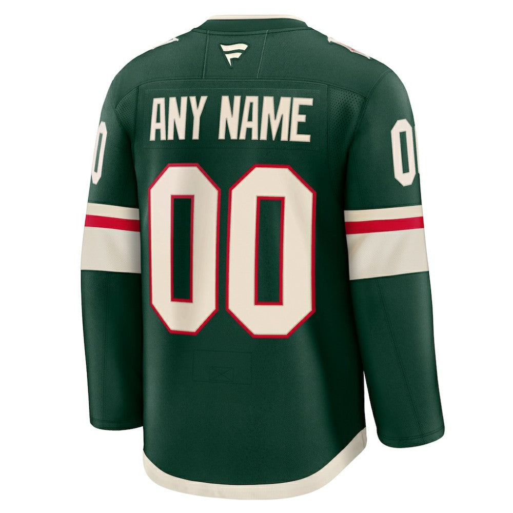 Minnesota Wild Fanatics Home Premium Custom Jersey For Sale