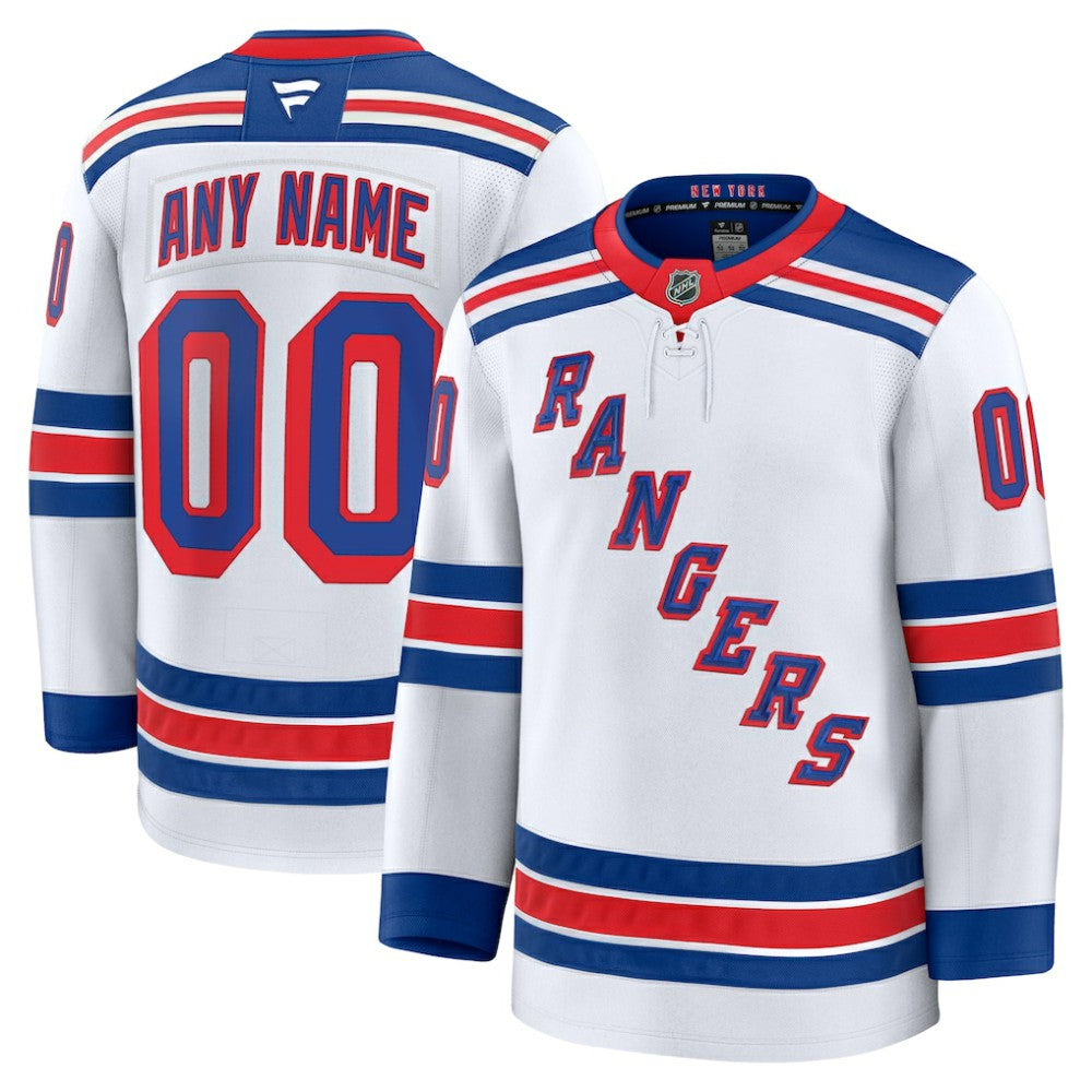 New York Rangers Fanatics Away Premium Custom Jersey Sale