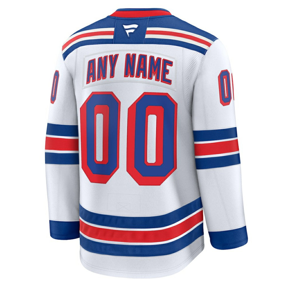 New York Rangers Fanatics Away Premium Custom Jersey Sale