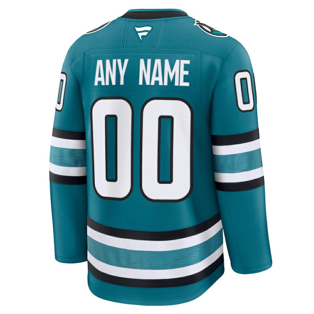 San Jose Sharks Fanatics Home Premium Custom Jersey For Sale