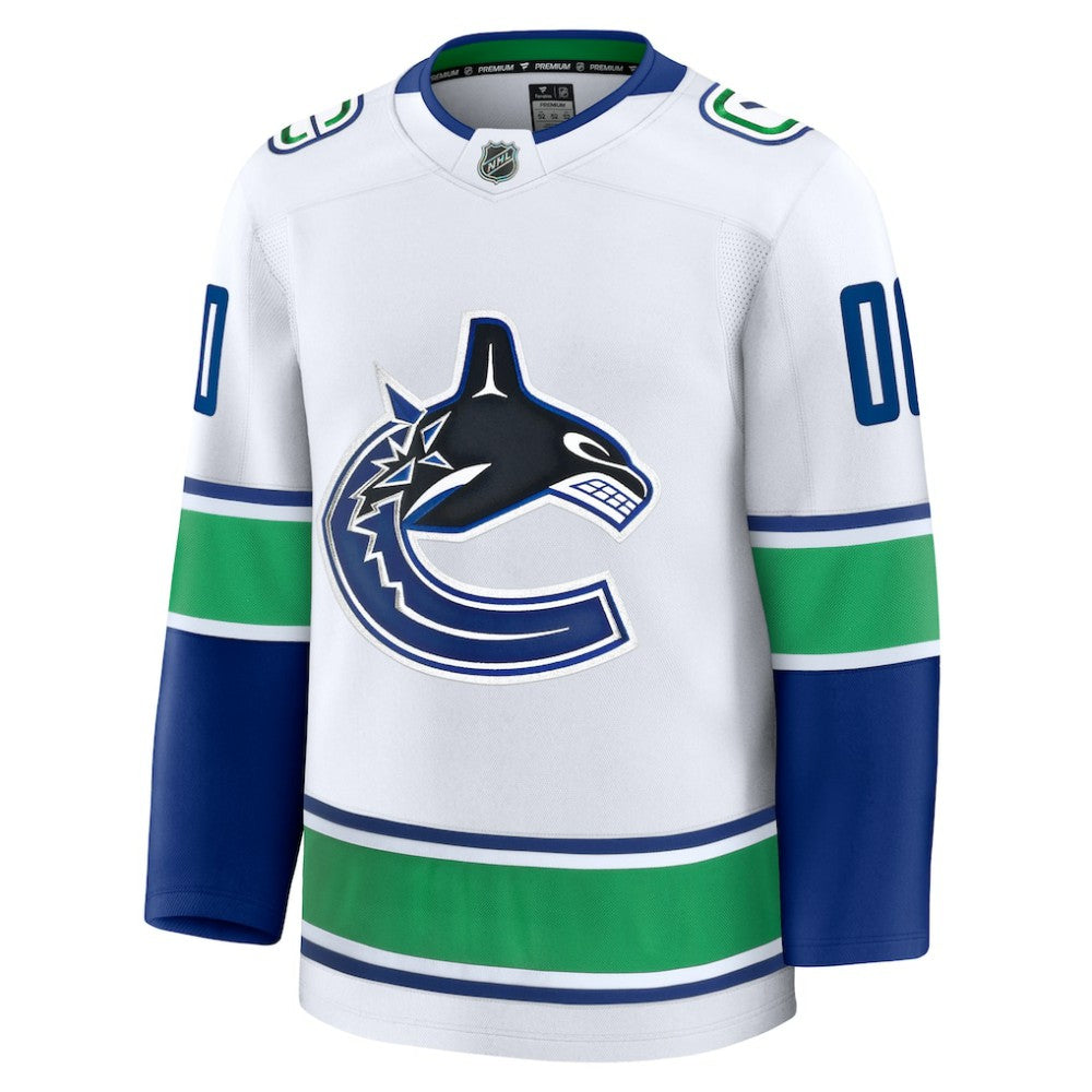 Vancouver Canucks Fanatics Away Premium Custom Jersey Discount