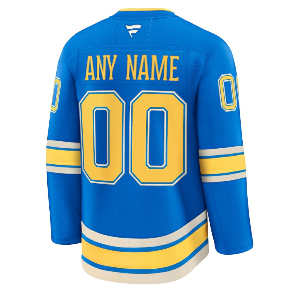 St. Louis Blues Fanatics Alternate Premium Custom Jersey Discount