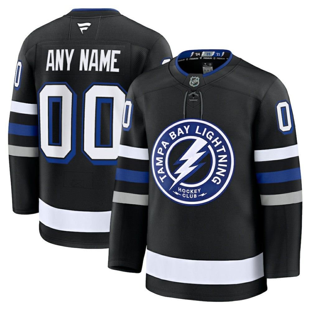 Tampa Bay Lightning Fanatics Alternate Premium Custom Jersey Sale
