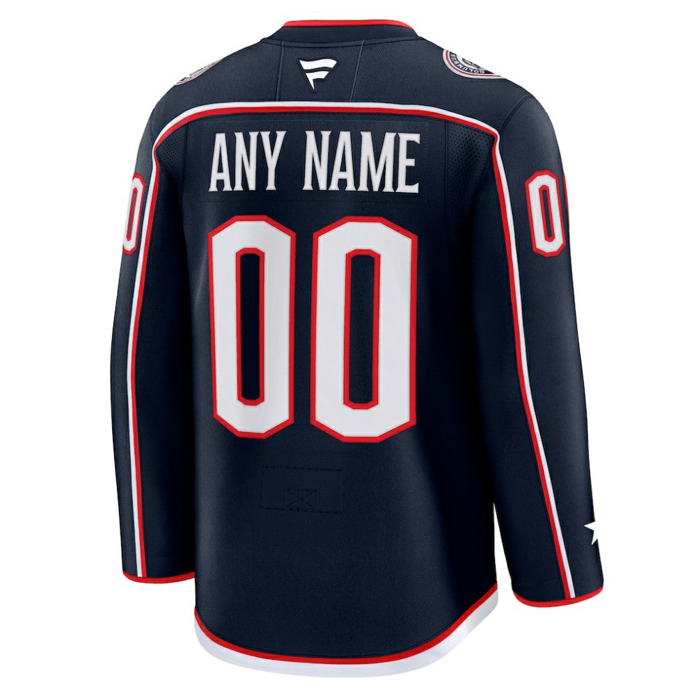 Columbus Blue Jackets Fanatics Home Premium Custom Jersey Discount