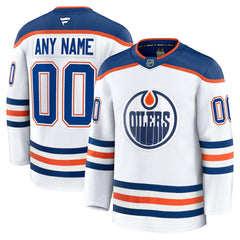 Edmonton Oilers Fanatics Away Premium Custom Jersey For Sale
