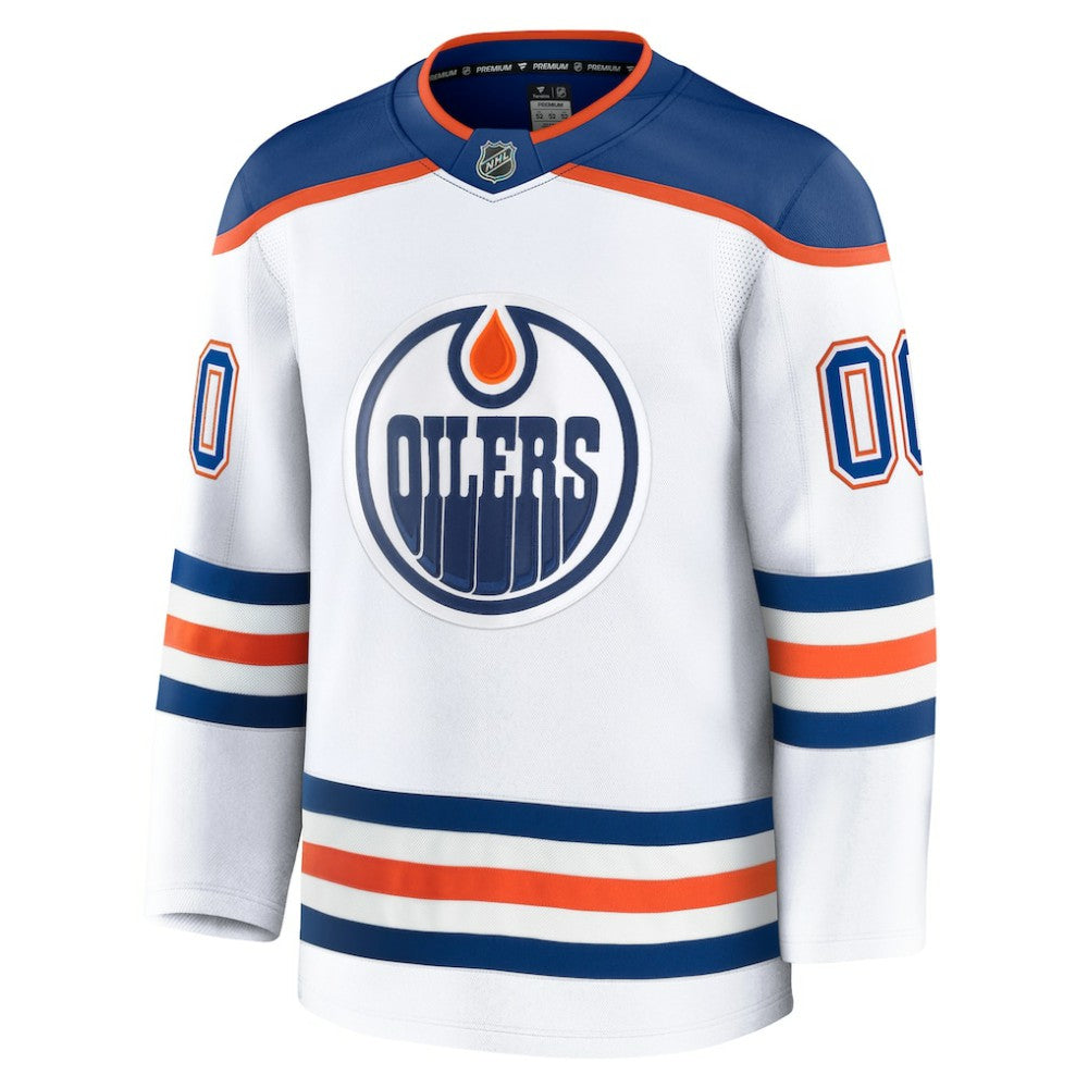 Edmonton Oilers Fanatics Away Premium Custom Jersey For Sale