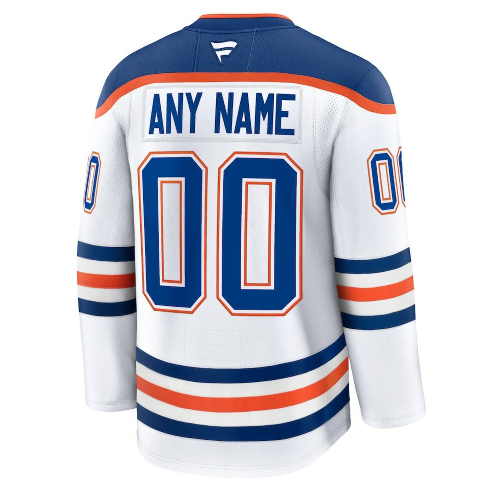 Edmonton Oilers Fanatics Away Premium Custom Jersey For Sale