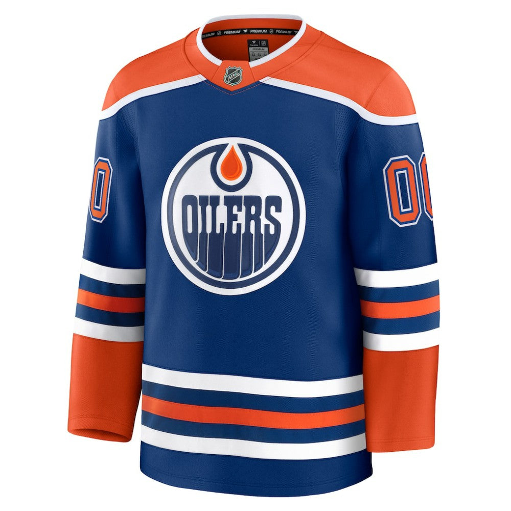 Edmonton Oilers Fanatics Home Premium Custom Jersey For Sale