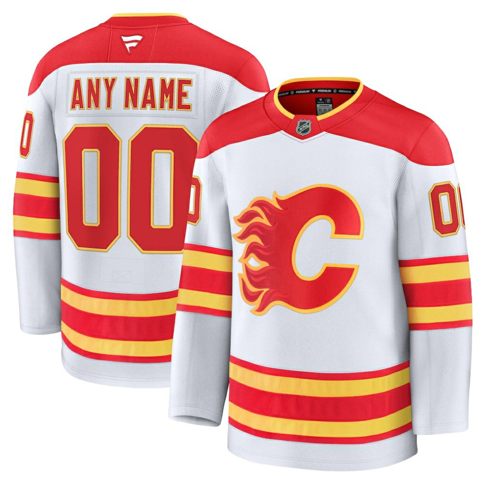 Calgary Flames Fanatics Away Premium Custom Jersey For Sale
