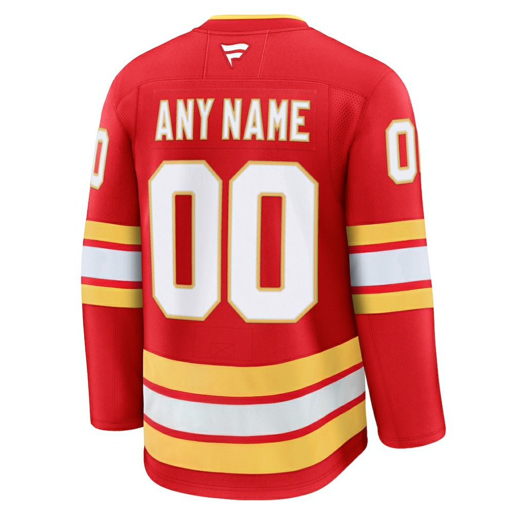 Calgary Flames Fanatics Home Premium Custom Jersey Online