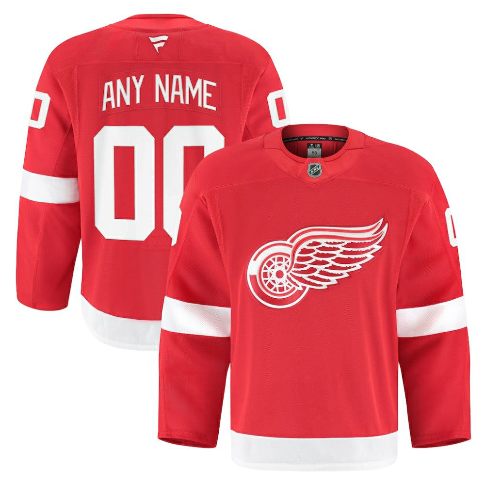Detroit Red Wings Fanatics Home Authentic Pro Custom Jersey Sale