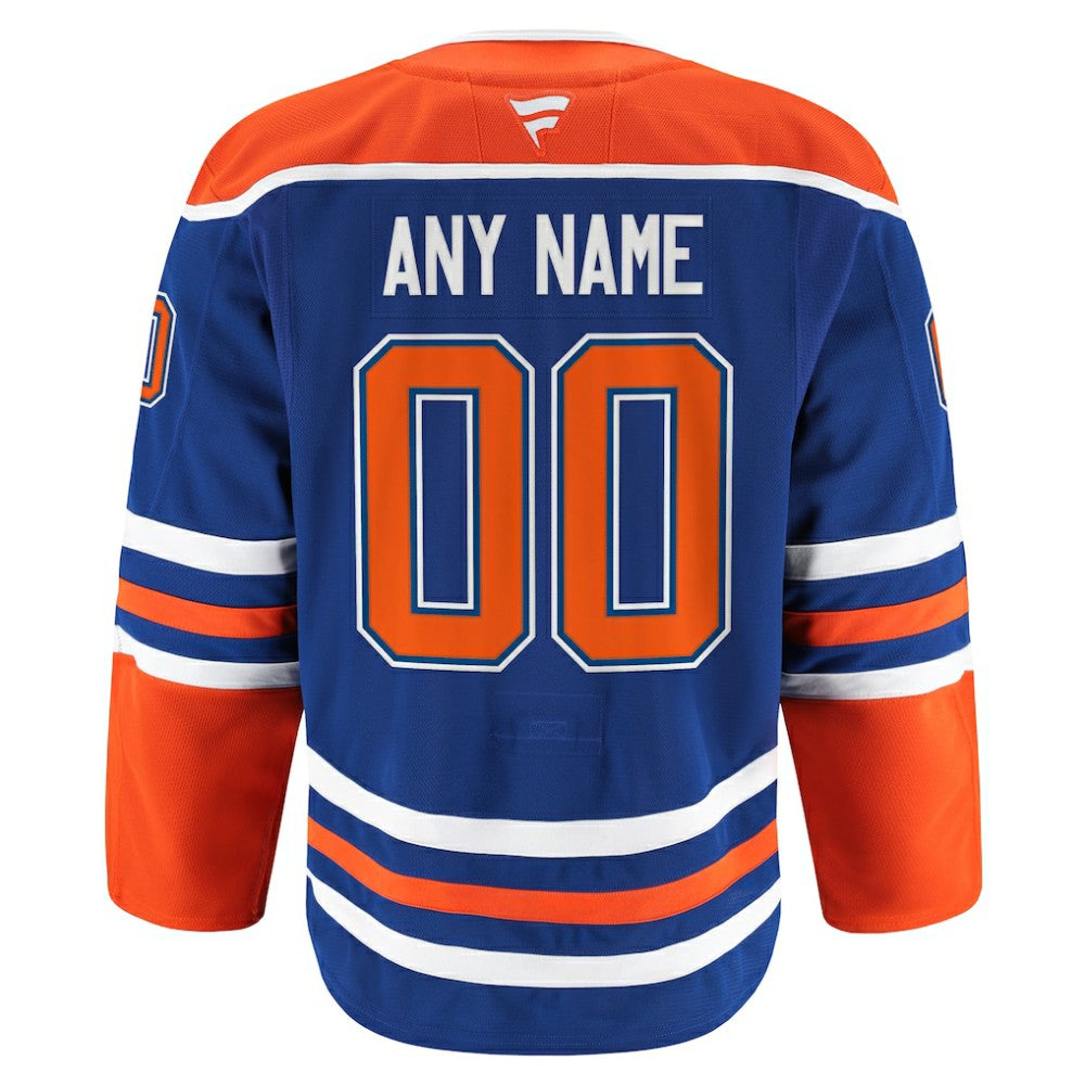 Edmonton Oilers Fanatics Home Authentic Pro Custom Jersey Sale