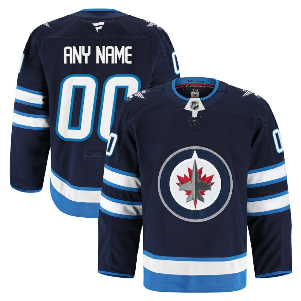 Winnipeg Jets Fanatics Home Authentic Pro Custom Jersey Sale