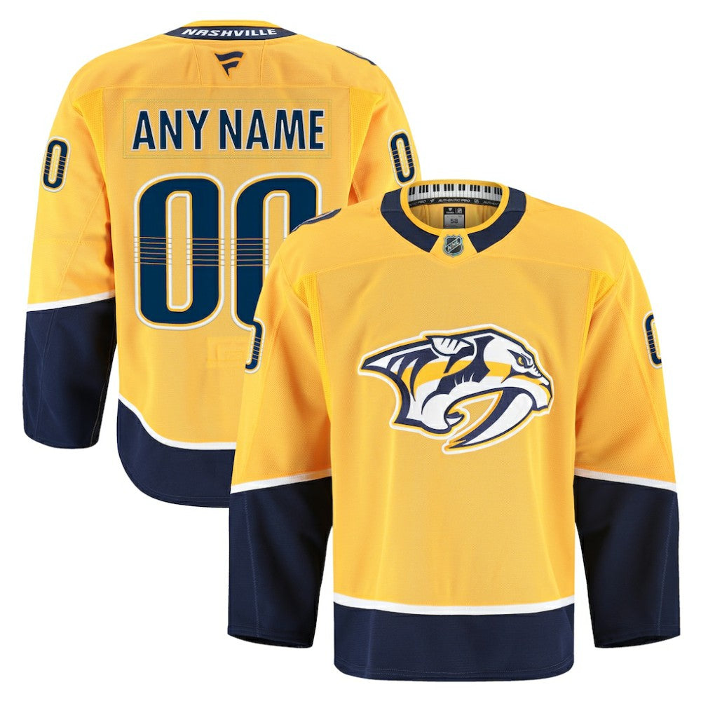 Nashville Predators Fanatics Home Authentic Pro Custom Jersey Discount