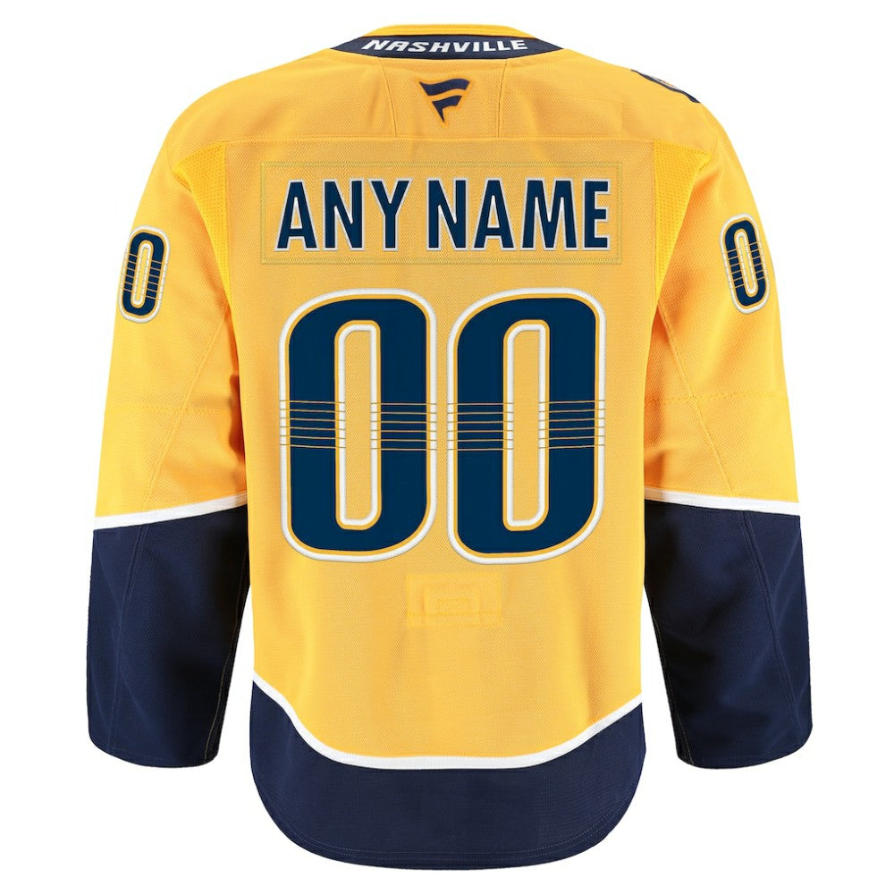 Nashville Predators Fanatics Home Authentic Pro Custom Jersey Discount