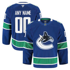 Vancouver Canucks Fanatics Home Authentic Pro Custom Jersey Sale