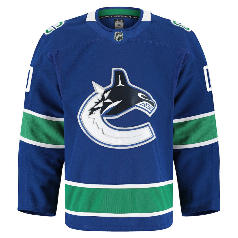Vancouver Canucks Fanatics Home Authentic Pro Custom Jersey Sale