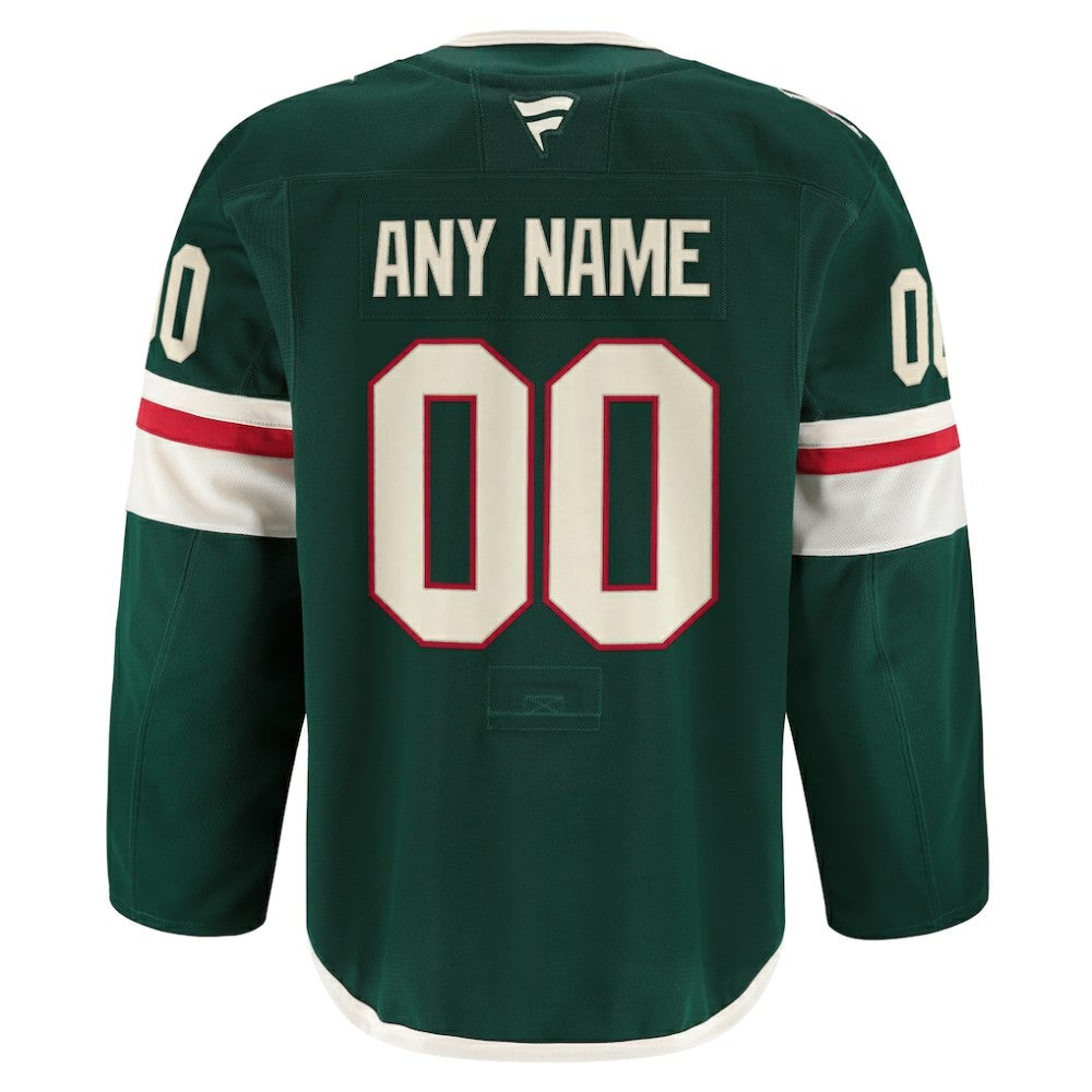 Minnesota Wild Fanatics Home Authentic Pro Custom Jersey Outlet