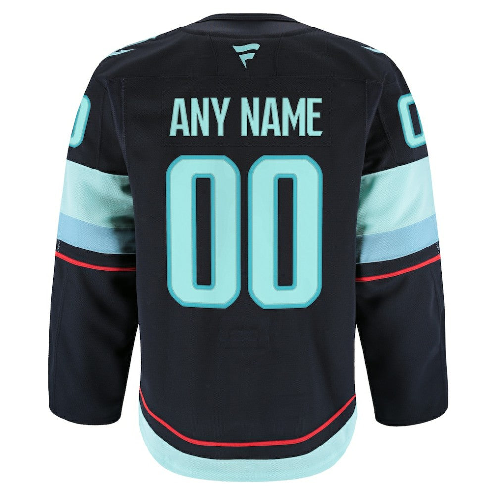 Seattle Kraken Fanatics Home Authentic Pro Custom Jersey On Sale