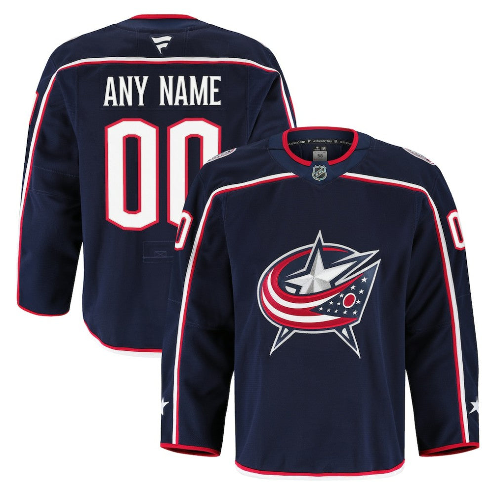 Columbus Blue Jackets Fanatics Home Authentic Pro Custom Jersey On Sale
