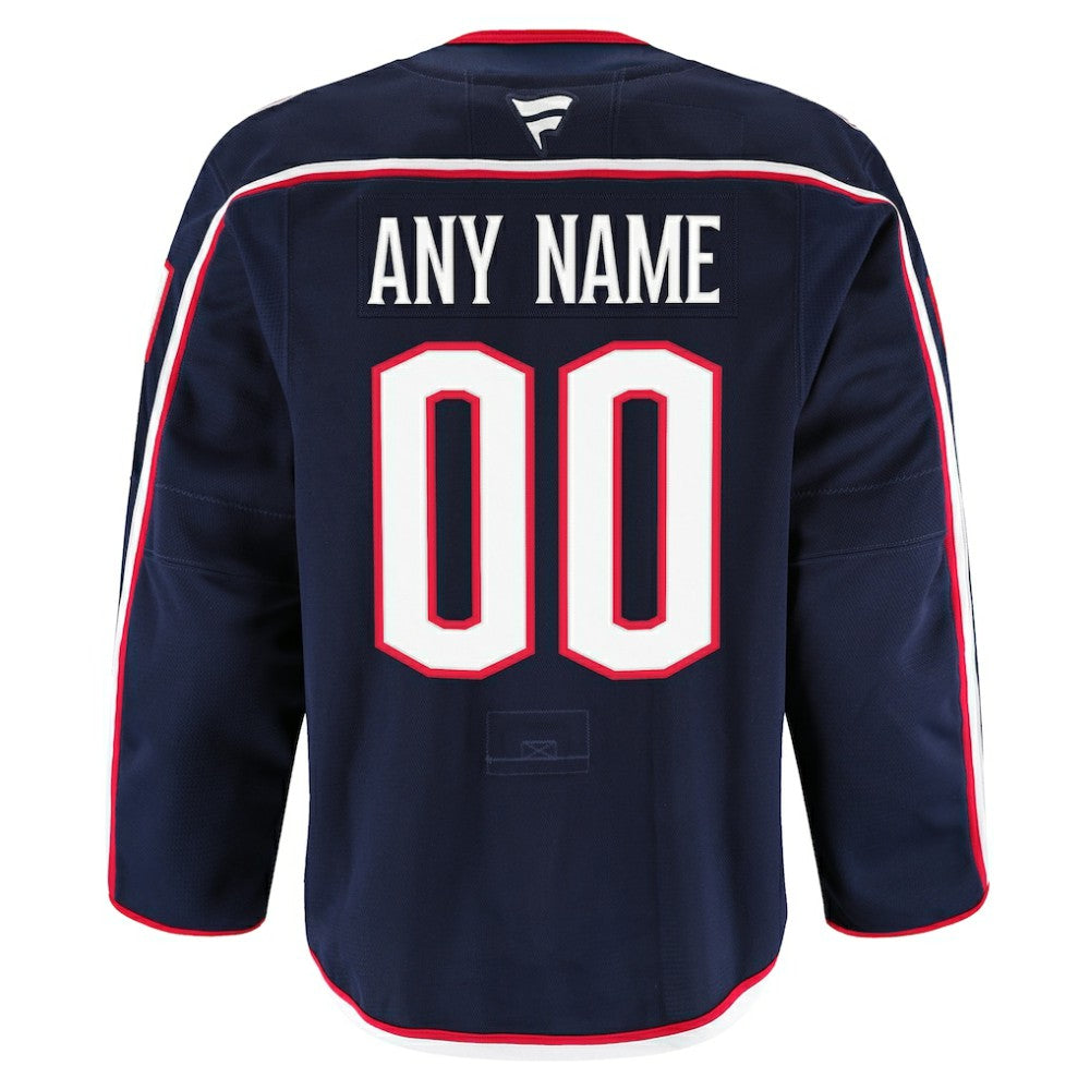 Columbus Blue Jackets Fanatics Home Authentic Pro Custom Jersey On Sale
