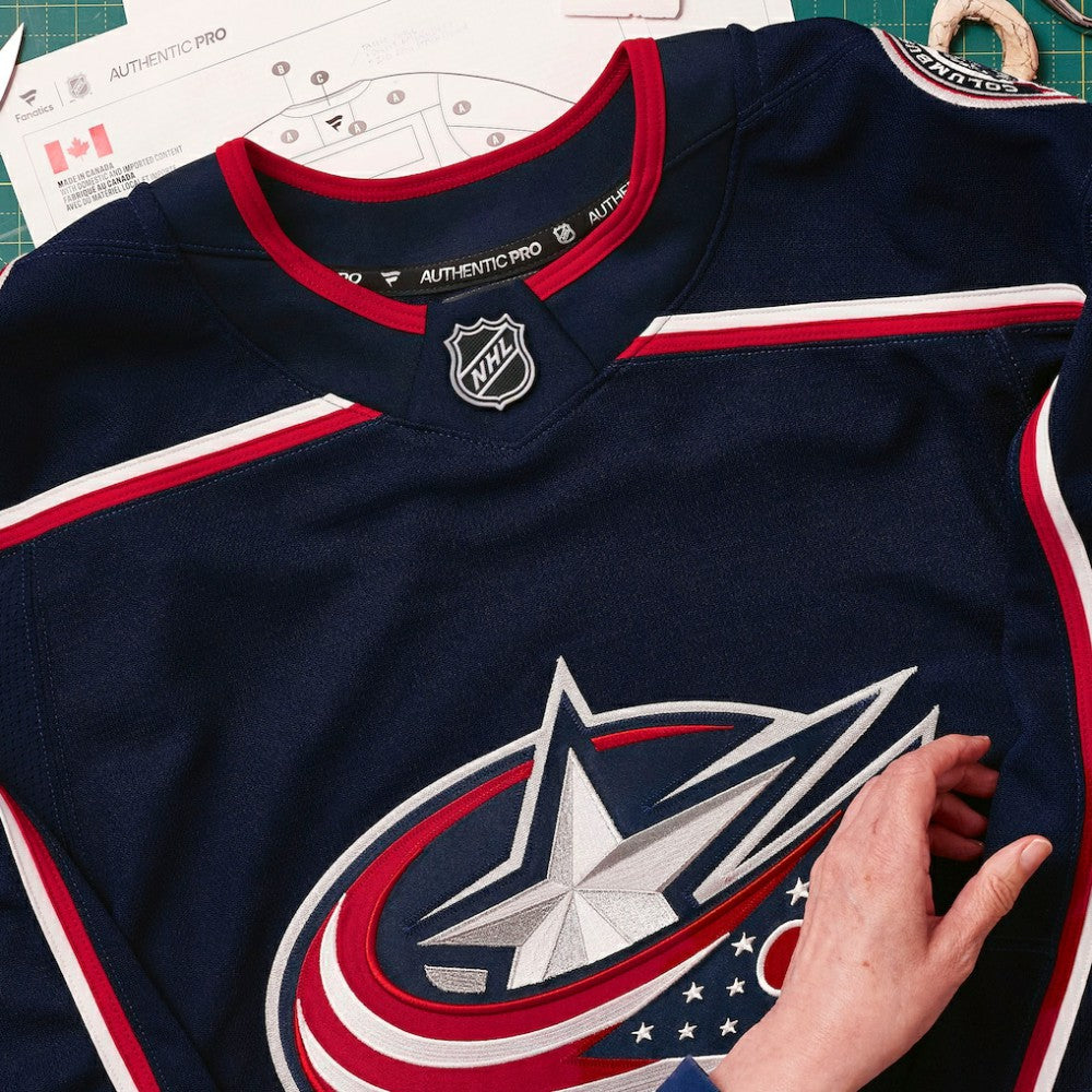 Columbus Blue Jackets Fanatics Home Authentic Pro Custom Jersey On Sale