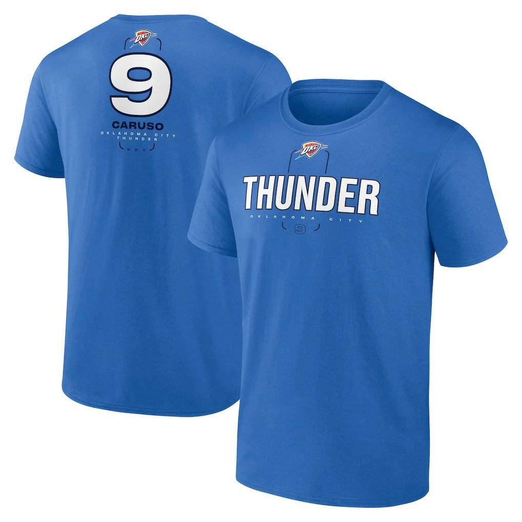 Alex Caruso Oklahoma City Thunder Behind The Back Name & Number T-Shirt - Blue cheap Online