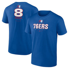 Paul George Philadelphia 76ers Behind The Back Name & Number T-Shirt - Royal cheap Discount