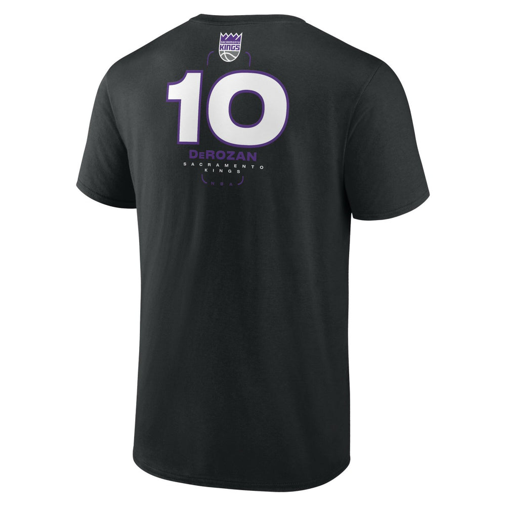 DeMar DeRozan Sacramento Kings Behind The Back Name & Number T-Shirt - Black cheap Online