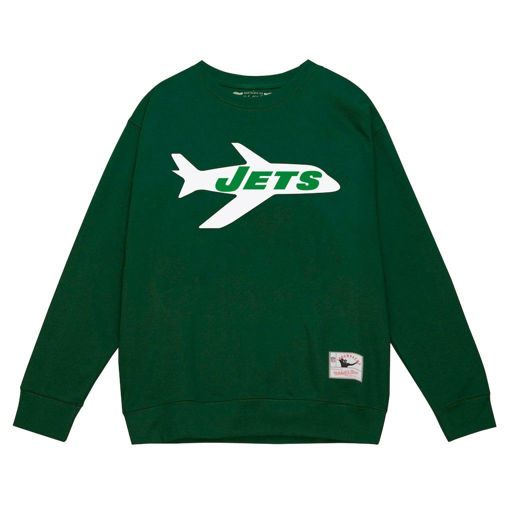 New York Jets Mitchell & Ness Basic Fleece Pullover Sweatshirt