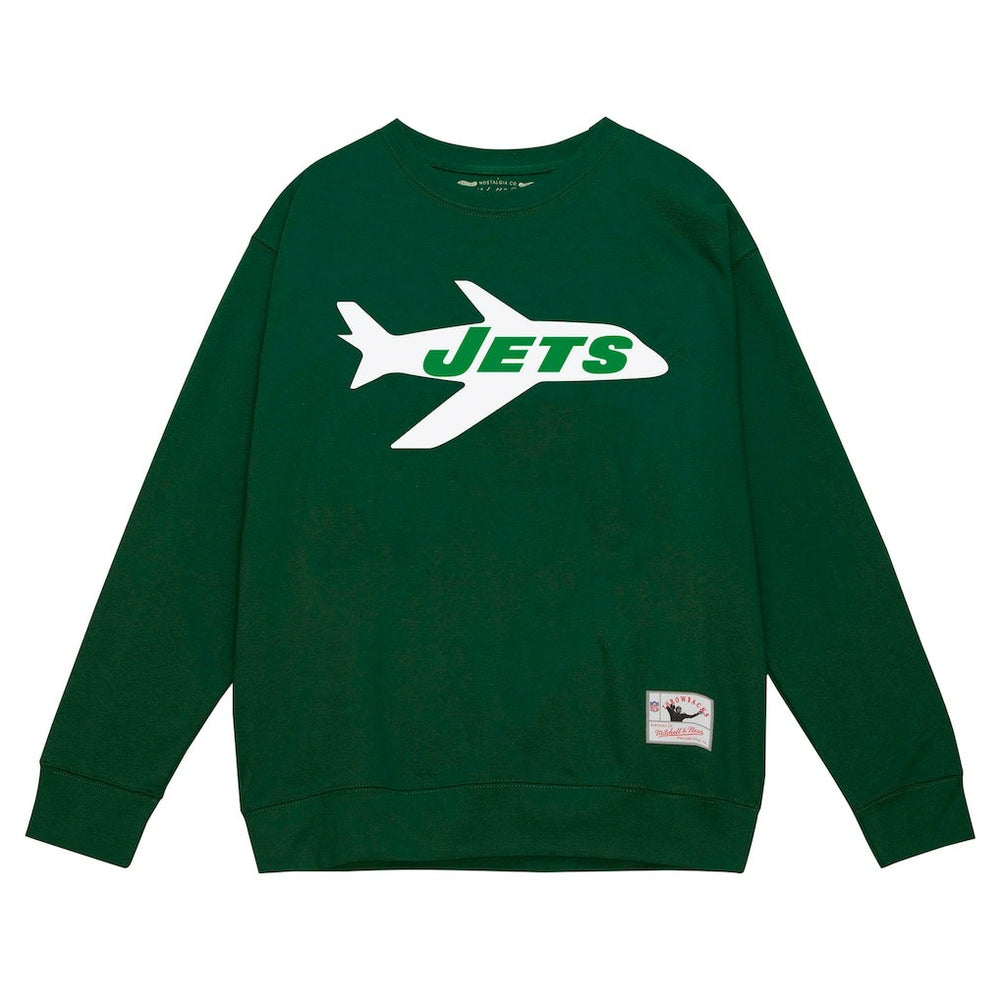 New York Jets Mitchell & Ness Basic Fleece Pullover Sweatshirt