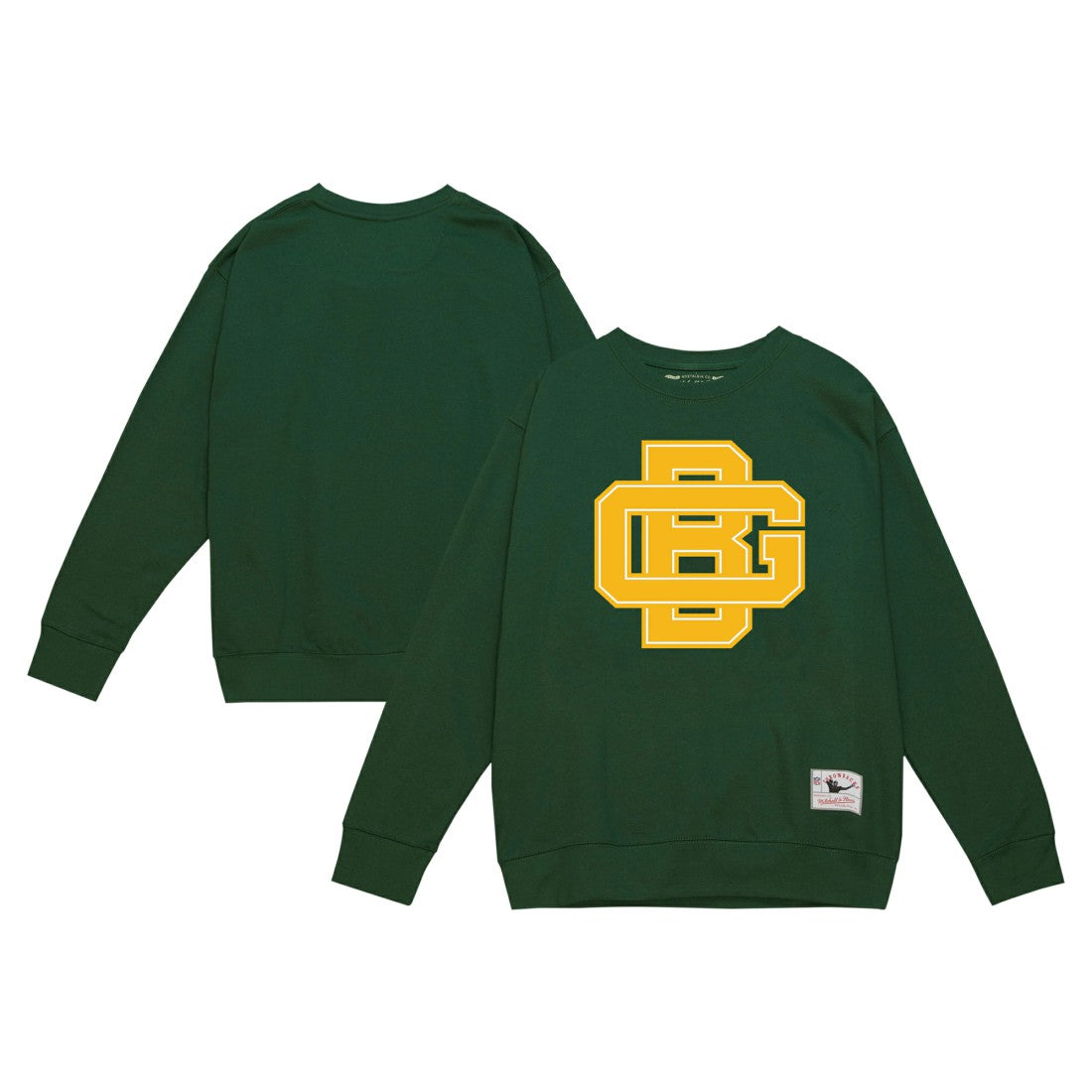 Green Bay Packers Mitchell & Ness Basic Fleece Pullover Sweatshirt