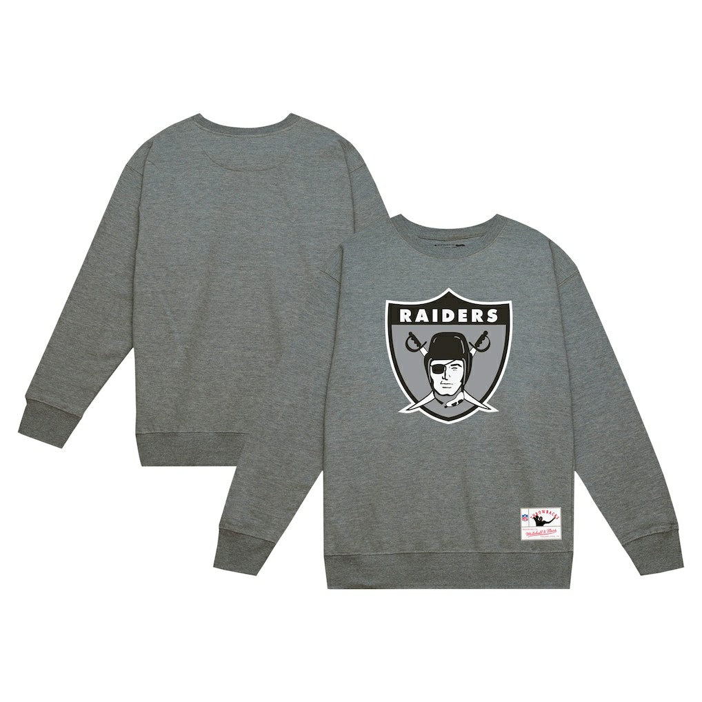 Las Vegas Raiders Mitchell & Ness Basic Fleece Pullover Sweatshirt