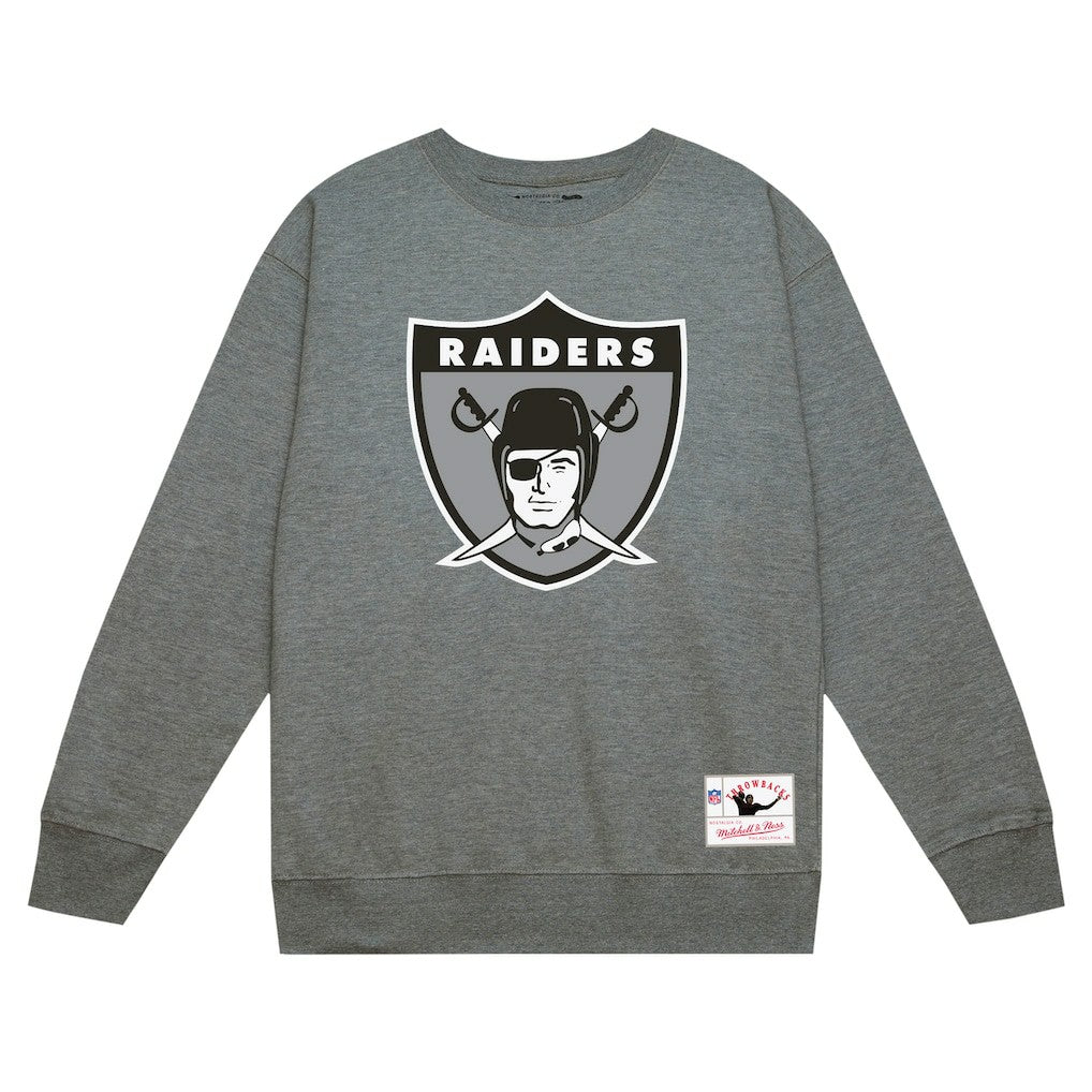 Las Vegas Raiders Mitchell & Ness Basic Fleece Pullover Sweatshirt