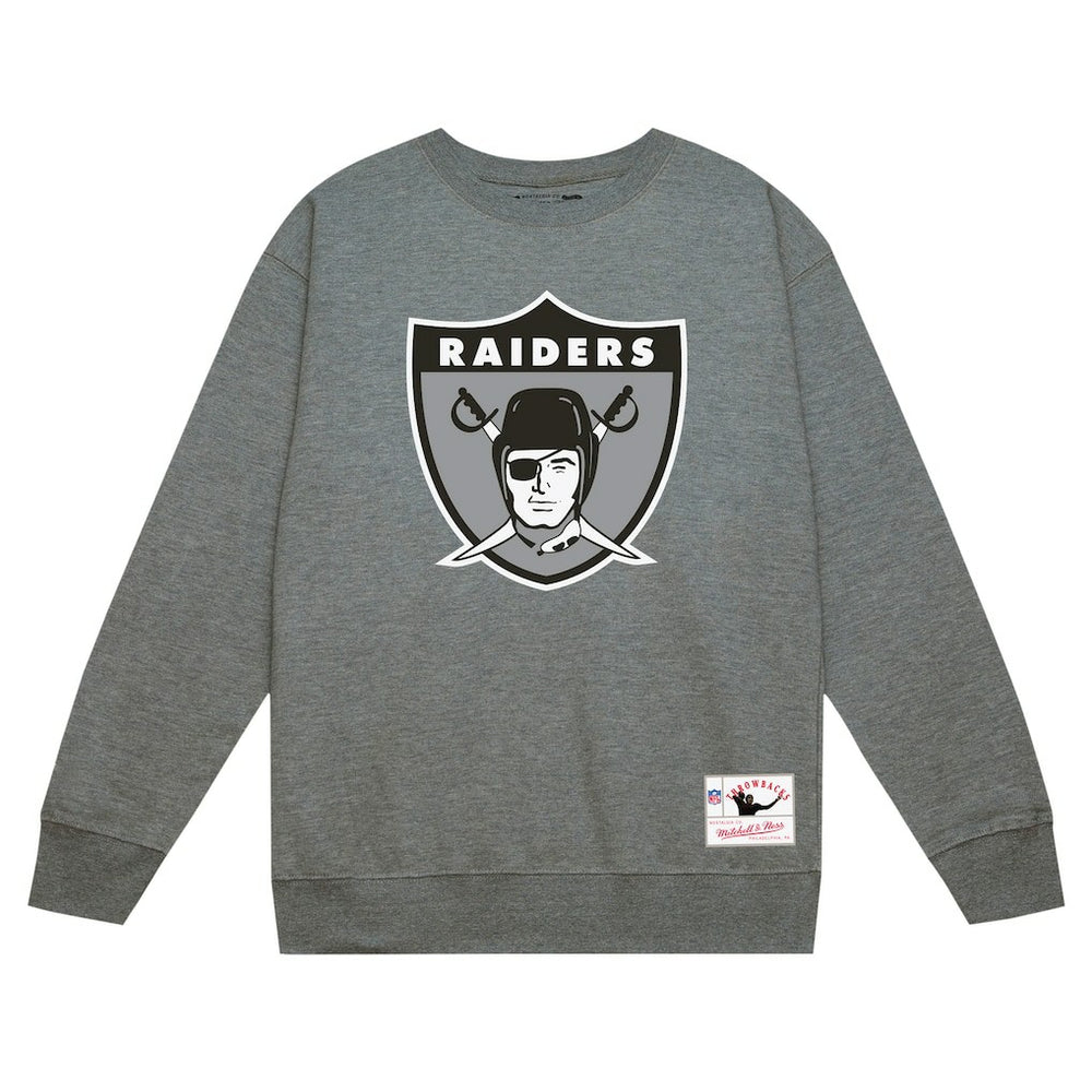 Las Vegas Raiders Mitchell & Ness Basic Fleece Pullover Sweatshirt