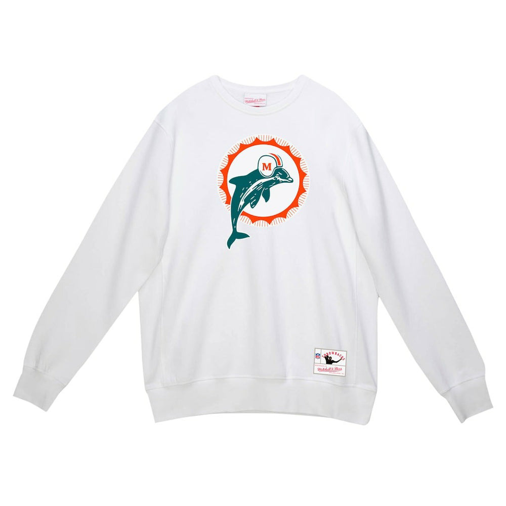 Miami Dolphins Mitchell & Ness Basic Fleece Pullover Sweatshirt