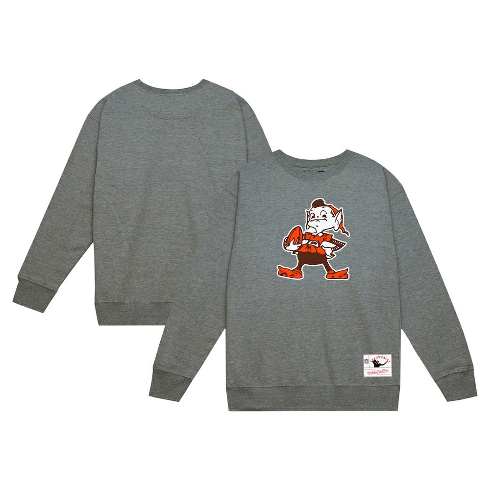 Cleveland Browns Mitchell & Ness Basic Fleece Pullover Sweatshirt
