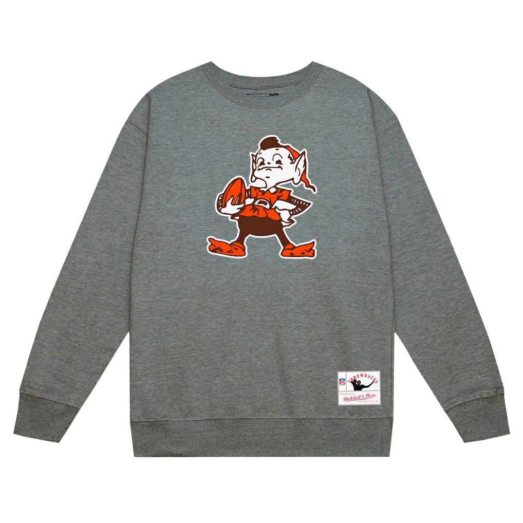 Cleveland Browns Mitchell & Ness Basic Fleece Pullover Sweatshirt