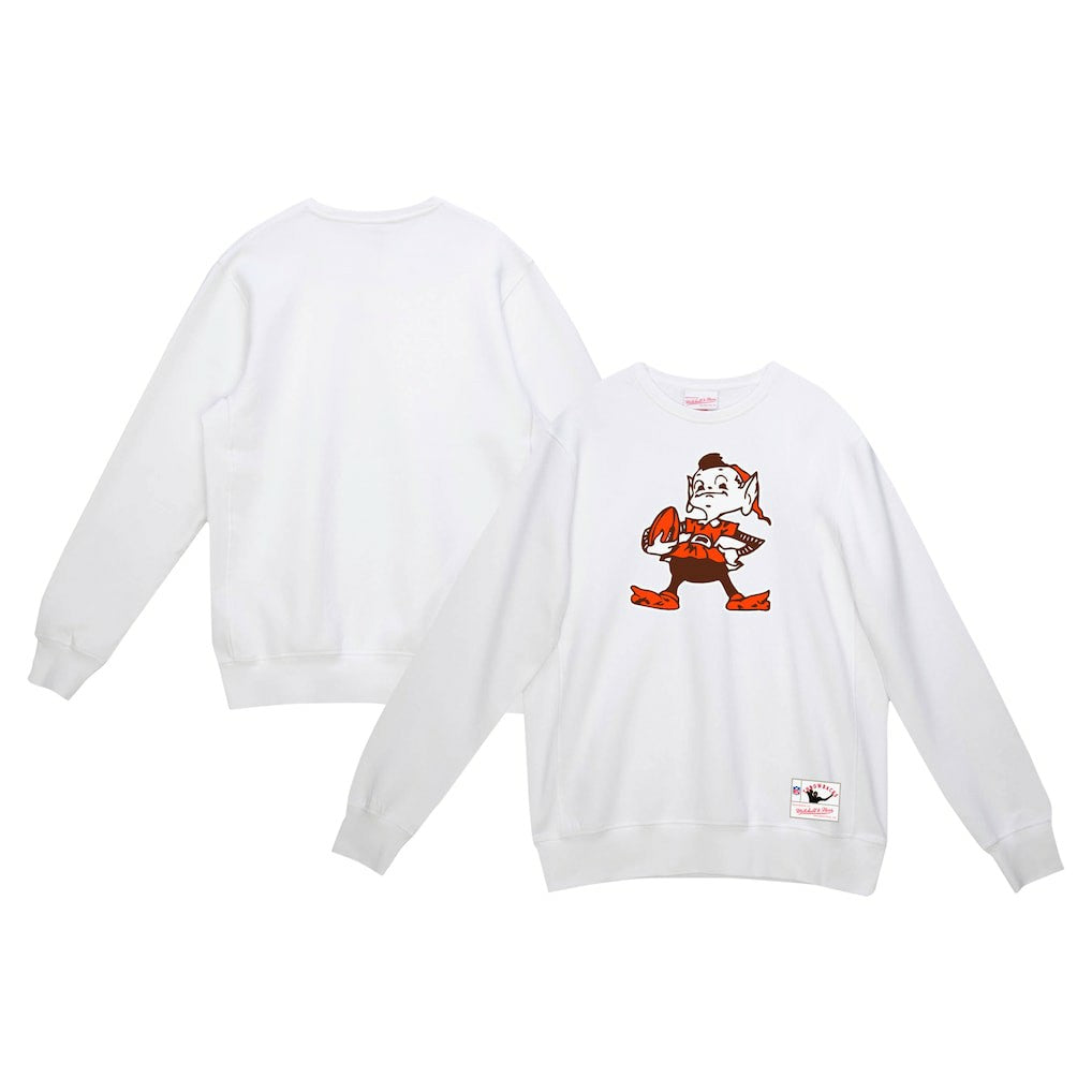 Cleveland Browns Mitchell & Ness Basic Fleece Pullover Sweatshirt