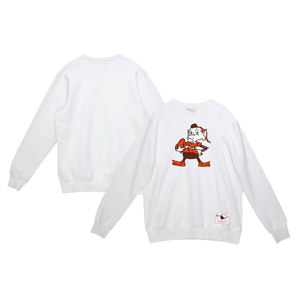 Cleveland Browns Mitchell & Ness Basic Fleece Pullover Sweatshirt