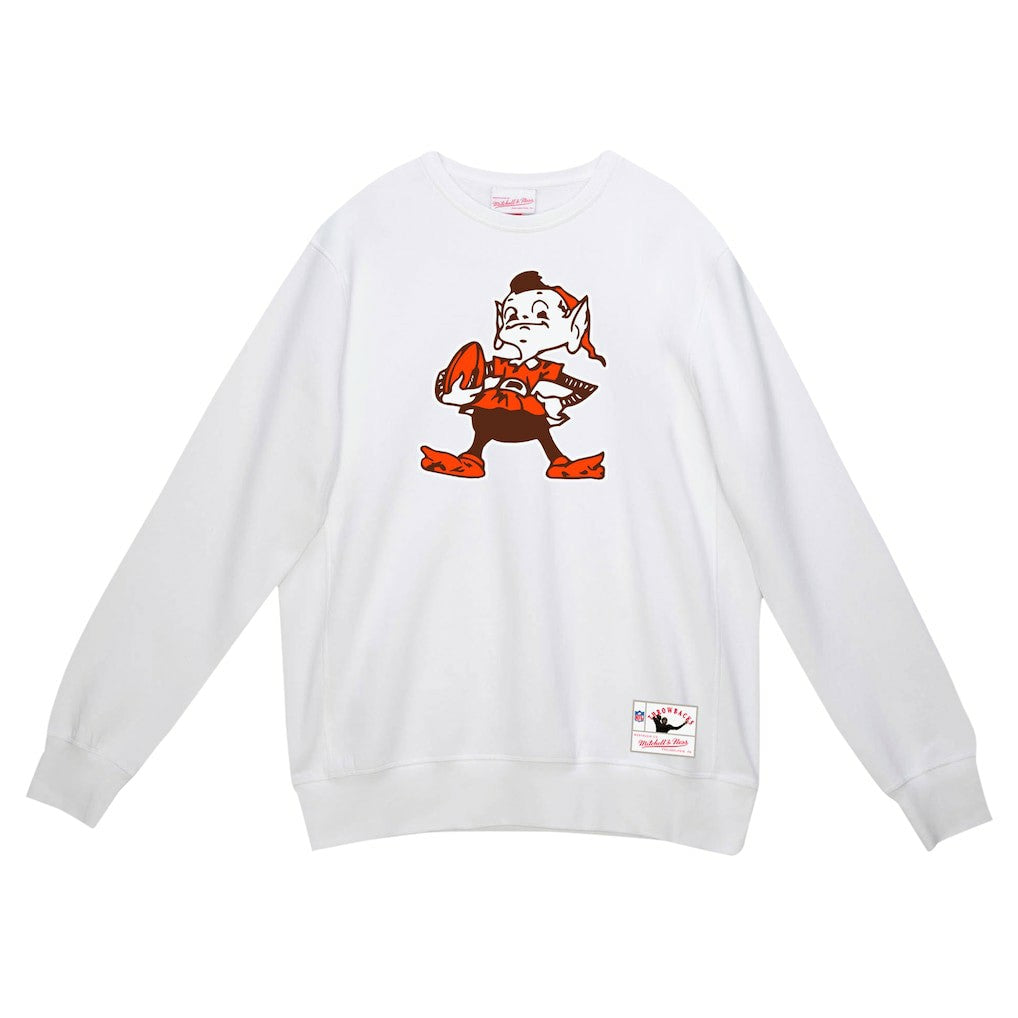 Cleveland Browns Mitchell & Ness Basic Fleece Pullover Sweatshirt