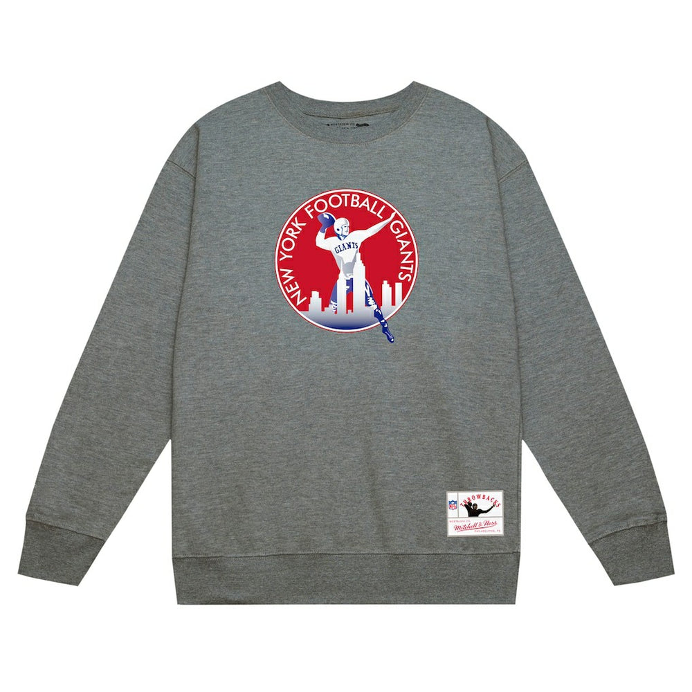 New York Giants Mitchell & Ness Basic Fleece Pullover Sweatshirt