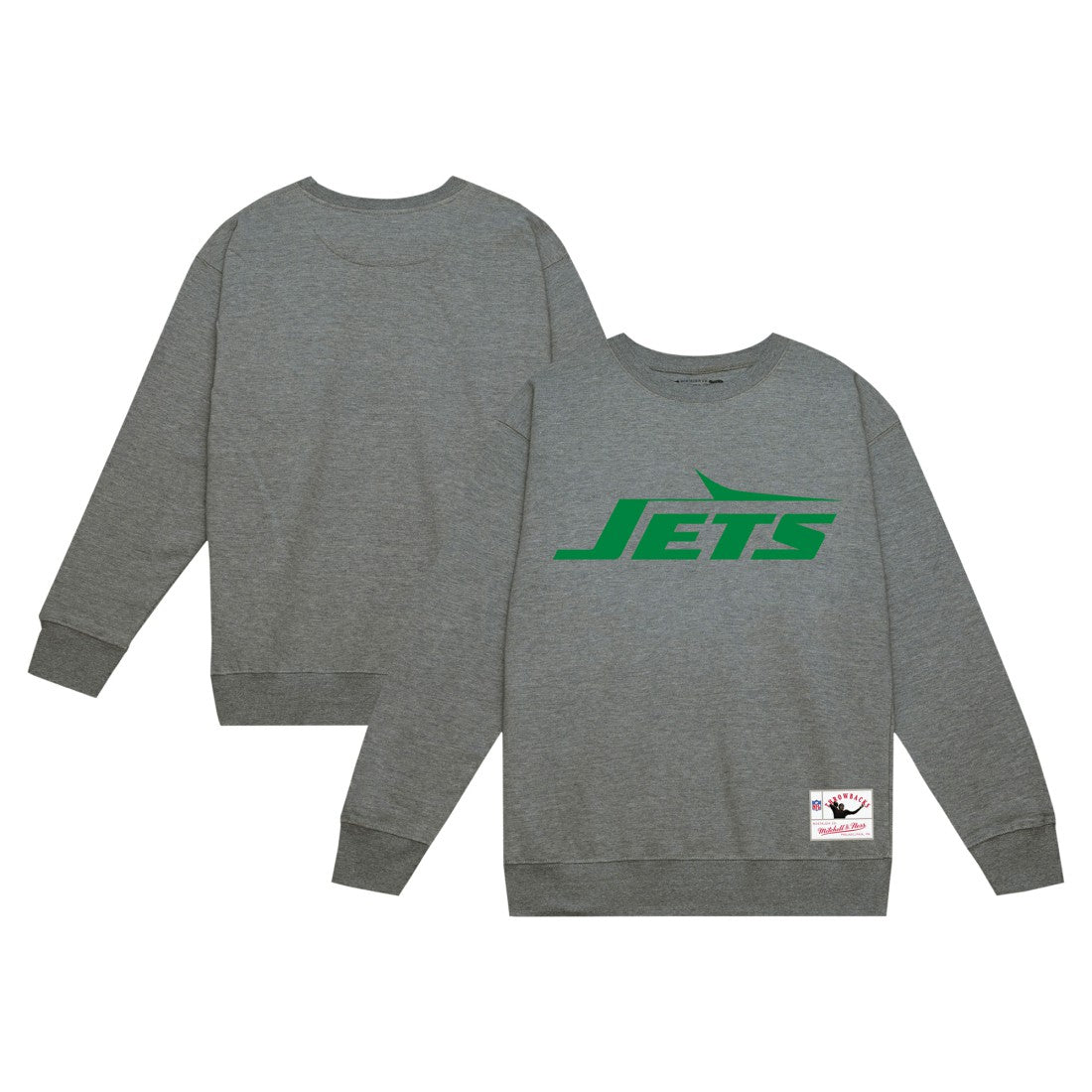 New York Jets Mitchell & Ness Basic Fleece Pullover Sweatshirt