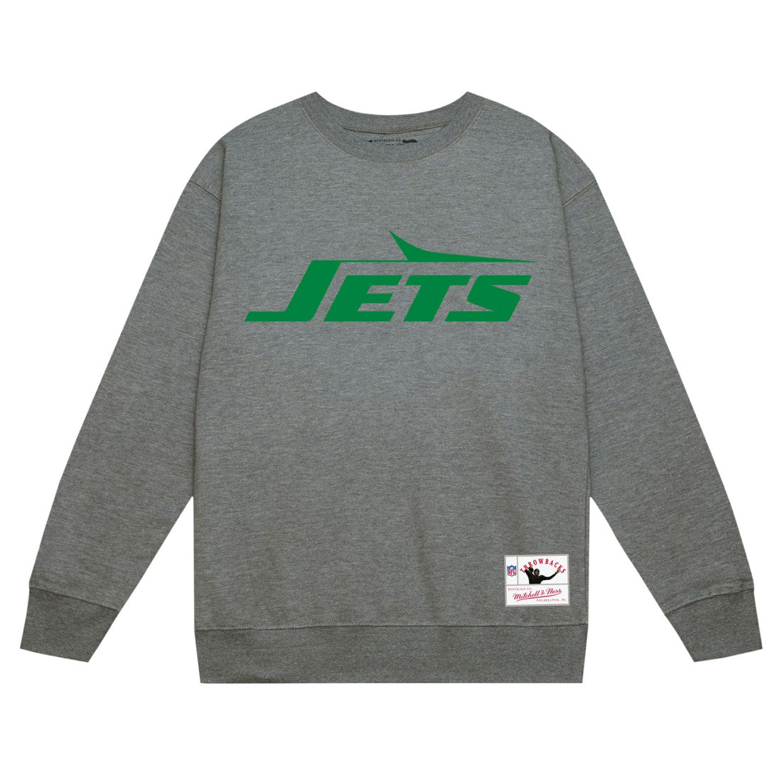 New York Jets Mitchell & Ness Basic Fleece Pullover Sweatshirt