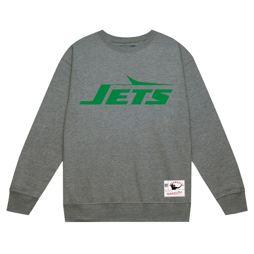 New York Jets Mitchell & Ness Basic Fleece Pullover Sweatshirt