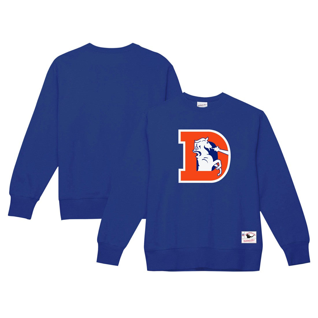 Denver Broncos Mitchell & Ness Basic Fleece Pullover Sweatshirt