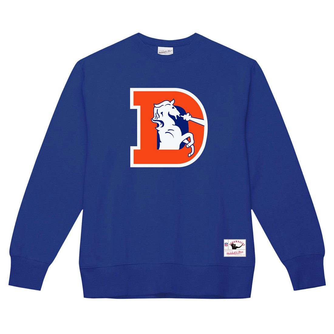 Denver Broncos Mitchell & Ness Basic Fleece Pullover Sweatshirt