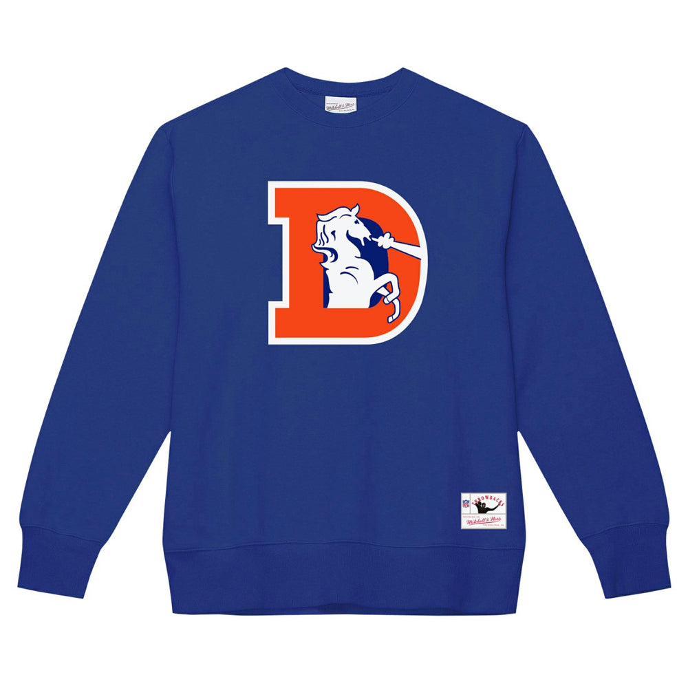 Denver Broncos Mitchell & Ness Basic Fleece Pullover Sweatshirt