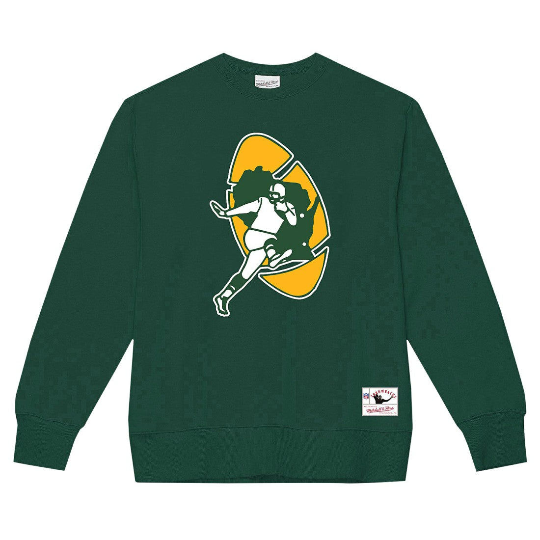 Green Bay Packers Mitchell & Ness Basic Fleece Pullover Sweatshirt